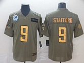 Nike Lions 9 Matthew Stafford 2019 Olive Gold Salute To Service Limited Jersey,baseball caps,new era cap wholesale,wholesale hats
